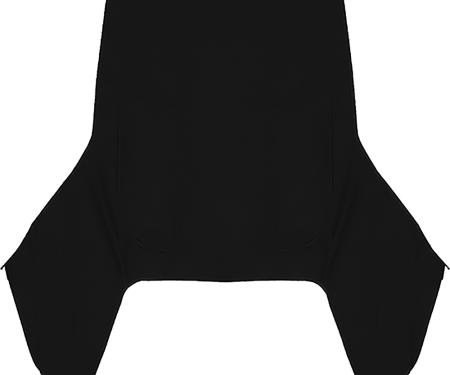 1967-69 Dodge Dart, Convertible Top, Crush Grain Vinyl, Black