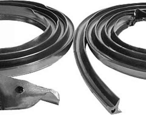 Mopar A Body Door Weatherstrip, 2 Door, 1967-1972