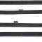 OER 1973-91 Chevy, GMC Crew Cab Pickup, Suburban 4 Door, Rear Door Windowfelt Kit, Beltline Moldings, 4 Piece Set CR1064