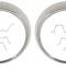 OER 1947-55 Chevy,GMC Pickup, 1949-52 Bel Air, Headlight Bezels, with Hardware, Pair CX1224