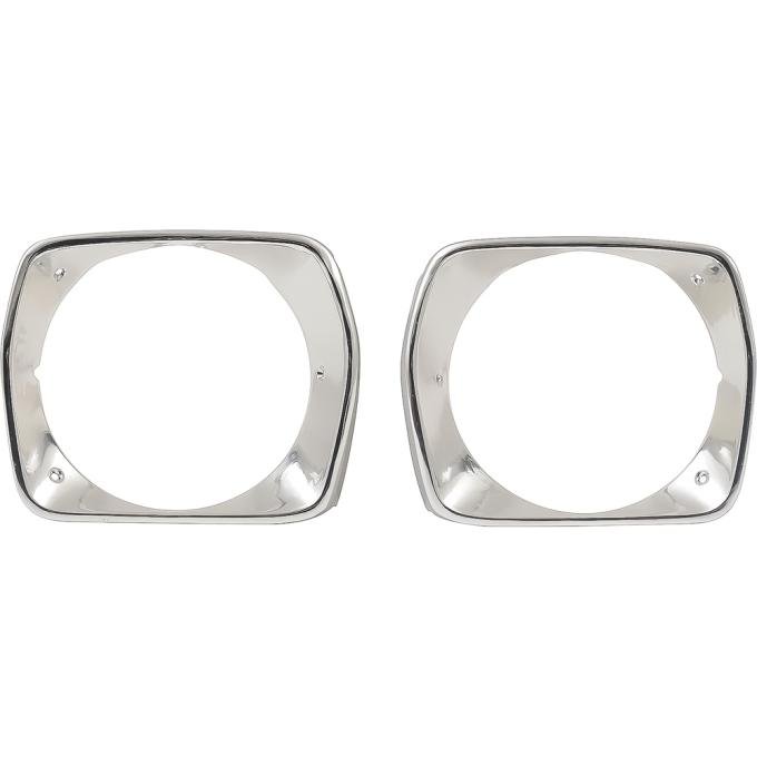 OER 1975-76 Duster Valiant Headlamp Bezel - RH & LH Pair *MA3109