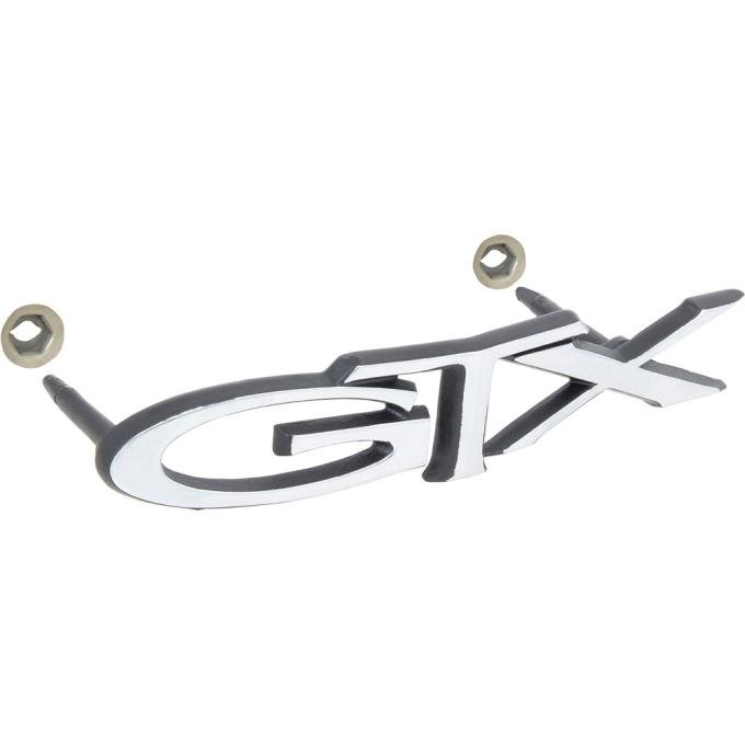 OER 1969 Plymouth GTX, "GTX" Front Grill Emblem 2898303