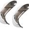 OER 1955-58 Cameo, Suburban Carrier Pickup, Rear Chrome Bumper Guard Set, Pair T5509