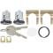 OER 1961-87 Buick, Chevrolet, Pontiac, Olds, Door Lock Set, with Generic Logo Keys, Black 609833