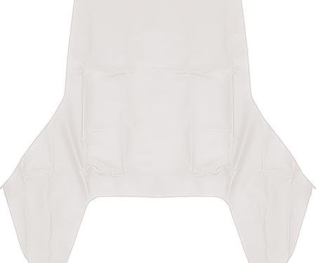 1967-69 Plymouth Barracuda, Convertible Top, Pinpoint, White