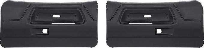 OER 1970-74 Dodge Challenger, Front Door Panels, Black, Pair ME857100