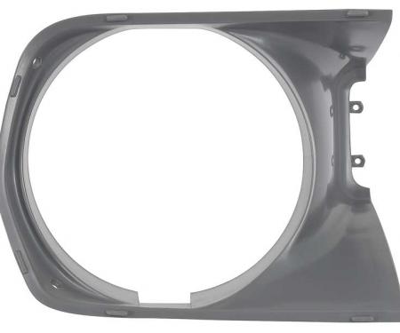 OER 1970 Barracuda, Cuda, Headlamp Bezel, LH, Gray ME175944