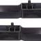 1968-69 Barracuda, 1968-72 Dart, Demon, Valiant, Duster, Scamp, Armrest Bases, Front, Black, Pair