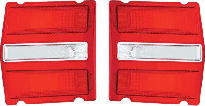 OER 1968 Dodge Dart, Tail Light Lens, RH and LH, Pair MA2081