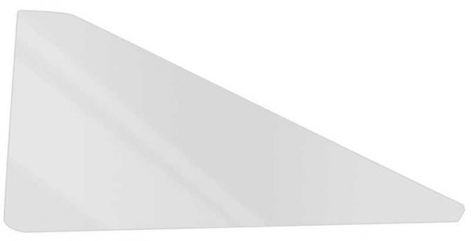 1966 Mopar B-Body, 2-Door Hardtop (Except Charger), Quarter Glass, RH, Clear