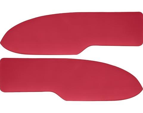 OER 1960-63 Chevy, GMC Pickup, Suburban, Door Panel Inserts, Padded Vinyl, Red, Pair 15471802
