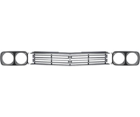 OER 1969 Plymouth Road Runner, Belvedere, Satellite, Grill and Headlight Bezel Set *MB2169