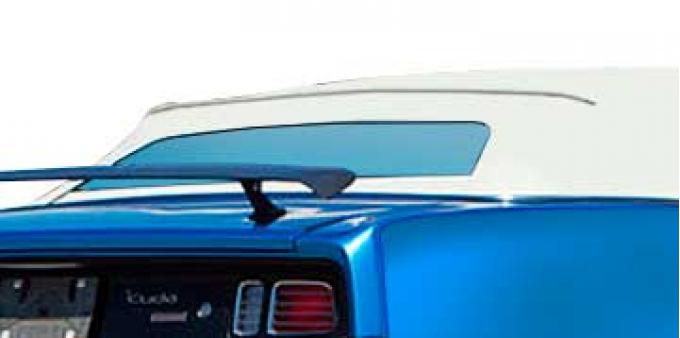 OER 1970-71 Challenger, Barracuda, Convertible Rear Window, Tinted Glass, Crush Vinyl, White ME162701