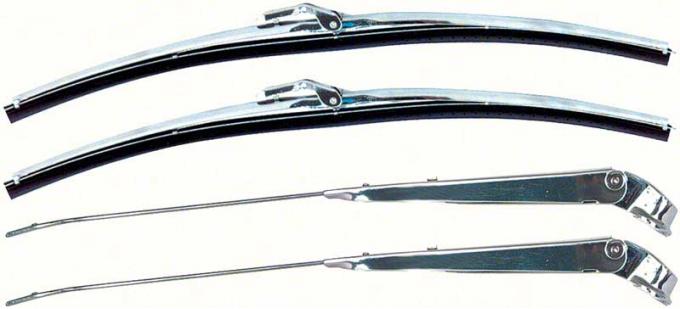 OER Stainless Windshield Wiper/Blade Arm Kit- Trico Style Blades *R865