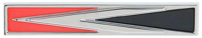 1968 Dodge Charger, Base, Arrow Spear Headlamp Door Emblem
