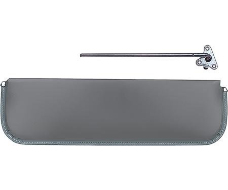 1947-53 GM Truck, OE Style Cardboard, Sun Visors, with Bracket, RH, Dark Gray