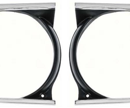 OER 1970-72 Plymouth A-Body Headlamp Bezels - Pair *881125