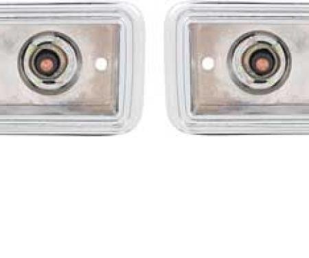 1970-71 Challenger, Front Fender Side Marker Bezel Set, Pair
