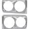 1973-74 Plymouth GTX, Road Runner, Satellite, Sebring, Sebring Plus, Headlamp Bezel Set, Pair