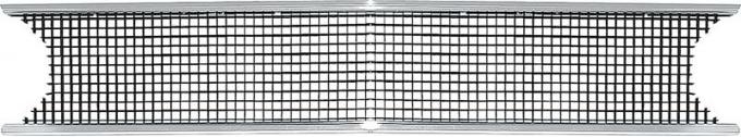 1968-69 Dodge Coronet, 1969 Charger R/T, Center Front Grill, Black, Made in the USA