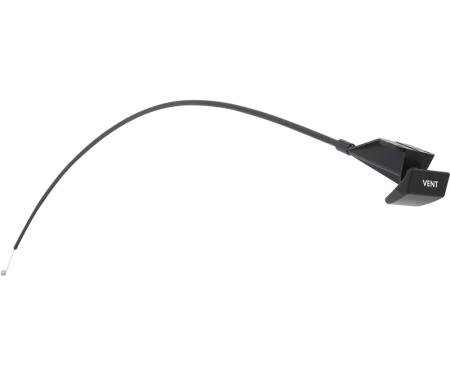 1970 Barracuda, Cuda, Challanger, Dash Vent Cable, with Handle, 34-1/4", LH Drivers Side