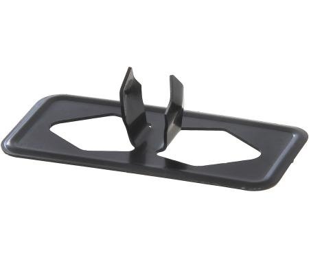 OER 1966-71 Chrysler, Dodge, Plymouth, Hood Insulation Clip, Black Metal 1-3/4" x 1/2", Each MD8050