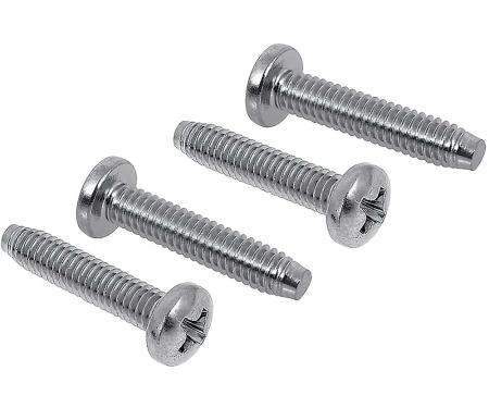 OER Chrome Plated Standard Lens Screws, #8-32 x 13/16", 1969 Dart Park Lamp Lens Screw Set - 4 Piece MA2098