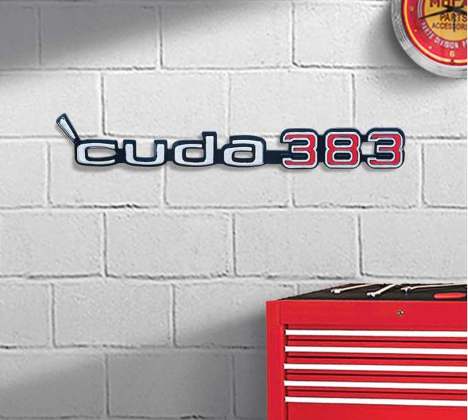OER 20" X 3" 'Cuda 383 Metal Sign PS500108