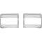 OER 1967 Plymouth GTX, Satellite, Tail Lamp Bezels, Argent Silver Inner Section, Pair MB1986