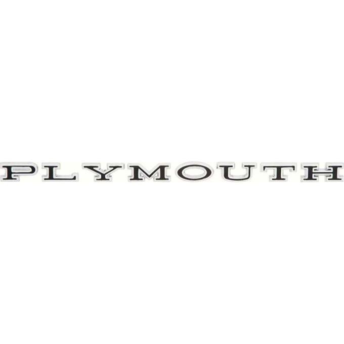 OER 1966-71 Plymouth, "Plymouth" Hood or Trunk Emblem Set, 8 Letter Set, Mopar Licensed RM4124
