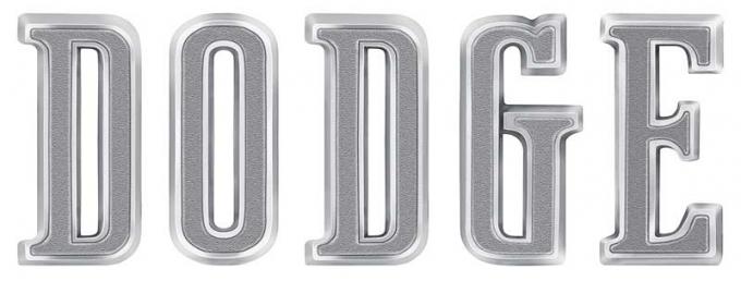 OER 1966 "DODGE" Charger/Coronet Hood Emblem Letter Set RM4136