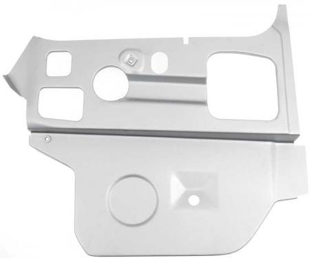 OER 1970-74 Barracuda, Cuda, Challenger, Inner Cowl Side Hinge Panel, Passenger Side, Weld Thru Coated MM1897W