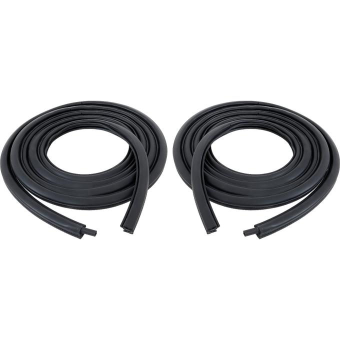 OER 1960-66 Chevy, GMC Pickup, Suburban, Door Frame Weatherstrip Seals, Press-On, Pair W9901