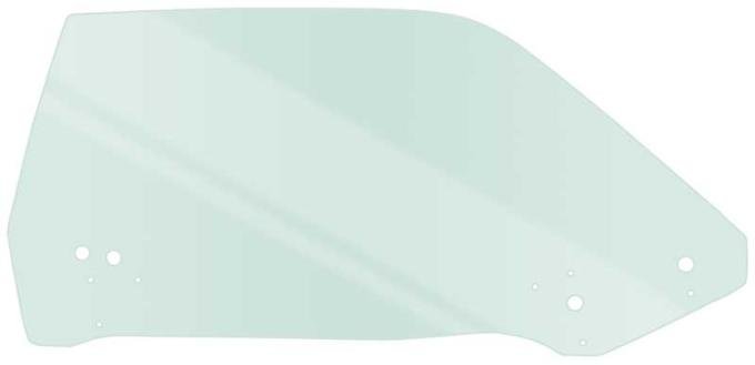 1970-74 Challenger, Barracuda, Cuda, Door Window Glass, Coupe, Hardtop, Tinted, RH Passenger Side