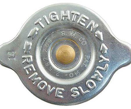 1957-66 Ford, 1960-69 Chrysler, Radiator Cap, With Stampings, Zinc Plated