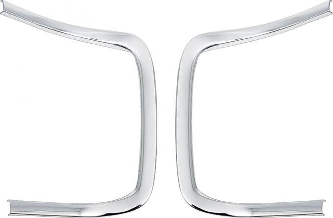 OER 1968-69 Dodge Charger, Front Grill Outer "C" Moldings, Pair MB184619