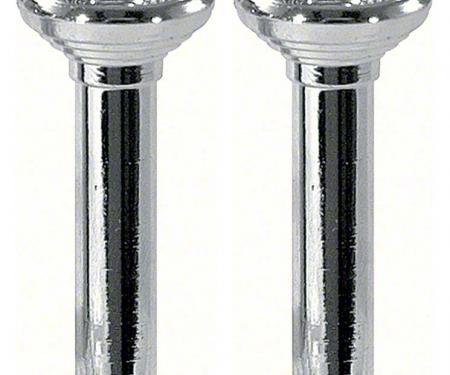 OER 1967 Chrome Door Lock Knobs (Pair) K588