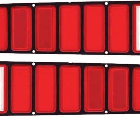 OER 1973-74 Dodge Charger Tail Lamp Lenses Without Silver accent MB5983