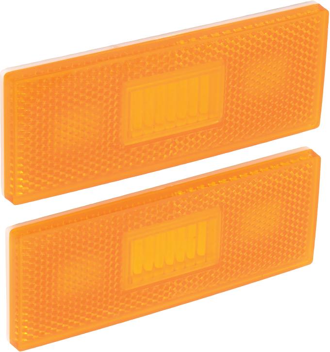 1970-71 Duster, GTX, Road Runner, Front Side Marker Lenses, Amber, Pair