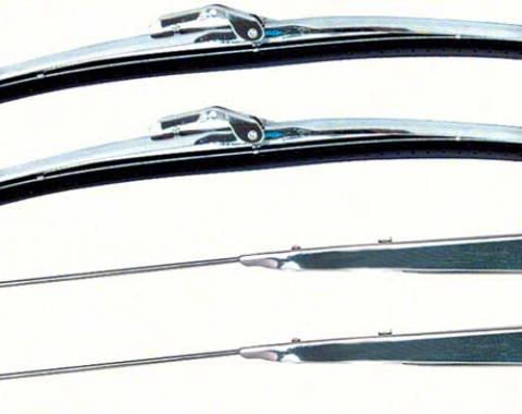 OER Stainless Windshield Wiper/Blade Arm Kit- Trico Style Blades *R865