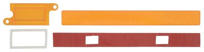 OER Front Side Marker Lamp Set For 1970-1981 Firebird & Trans Am – Amber Lenses With Gaskets (OEM Style)