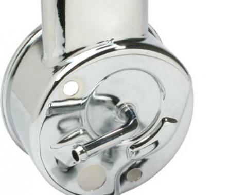 OER 1955-72 Chevy, GMC Car & Truck, Chrome Power Steering Reservoir, 6 Cyl., Small Block, with Short Water Pump PR6372C