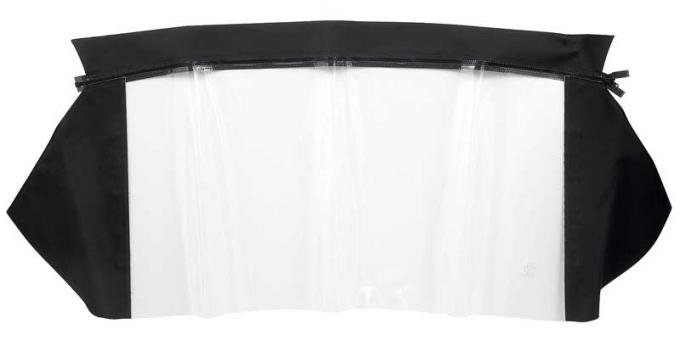 OER 1965-66 Dodge Dart GT, Convertible Rear Window, Plastic Curtain, Pinpoint Vinyl, White MA155901