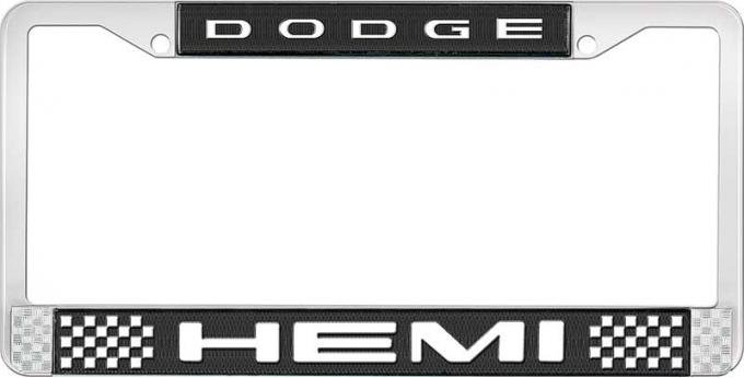 OER Dodge Hemi License Plate Frame - Black LF13221A