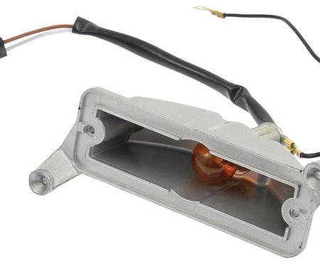 1969 Dodge Dart, Park Lamp Housing, with Pigtail Connector, LH Driver Side