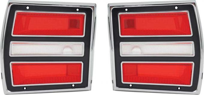 1968 Dodge Dart, Tail Lamp and Backup Lamp Assemblies, RH & LH, Pair