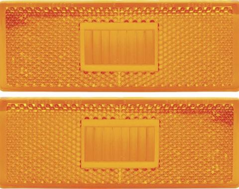 AMD Side Marker Lamp Lenses, Front, LH/RH Pair, 70-71 Duster; 70 GTX Road Runner K-MD2058