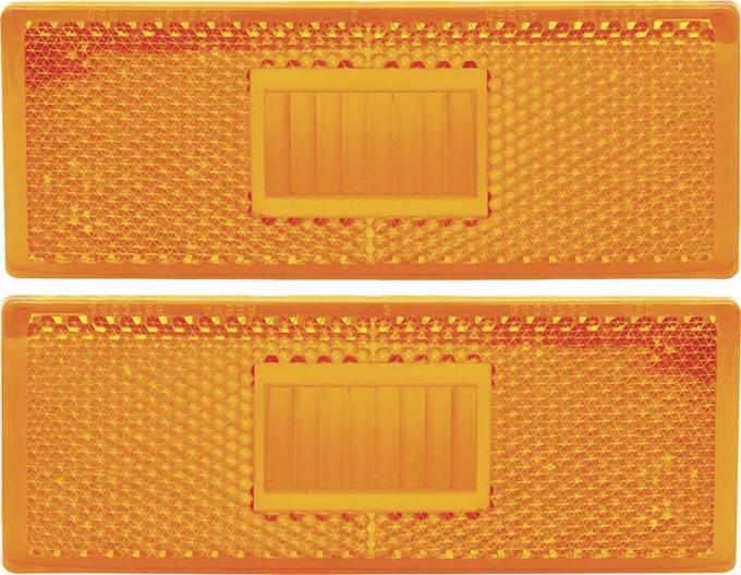 AMD Side Marker Lamp Lenses, Front, LH/RH Pair, 70-71 Duster; 70 GTX Road Runner K-MD2058