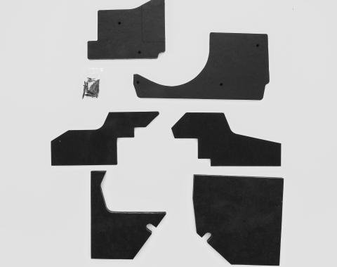 Detroit Muscle Technologies Mopar B Body 66-70 AC BLACK Firewall with Pins & Kick Panel Kickpanel Insulation BXX6670FI12-BLACK
