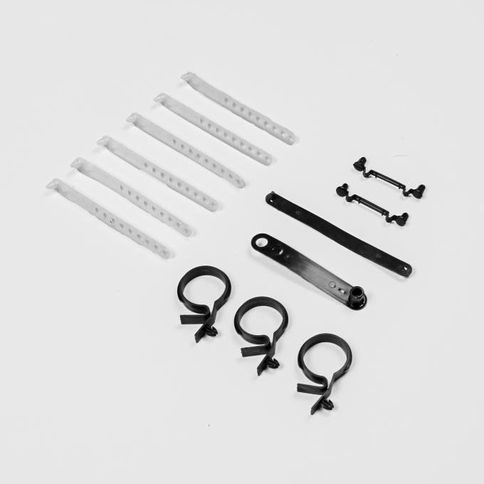 Detroit Muscle Technologies Mopar B Body 71-72, E Body 71-74 Under Hood Wiring Hose Strap Kit ELB7174SK01-USK04
